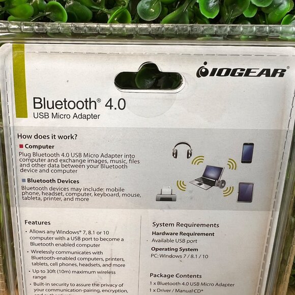 New IOGEAR USB 4.0 Bluetooth Micro Adapter GBU521 - Picture 6 of 6